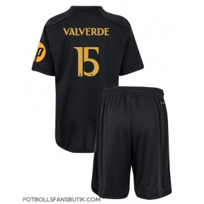 Real Madrid Federico Valverde #15 Replika Tredje Tröja Barn 2023-24 Kortärmad (+ Korta byxor)